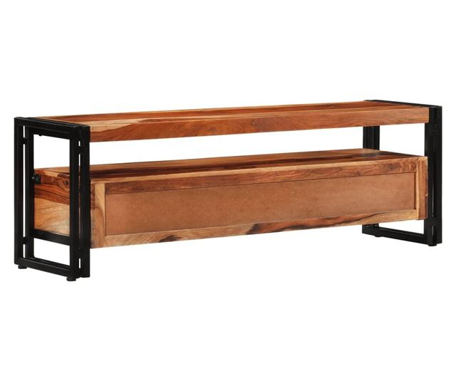 TV komoda, 120x30x40 cm, masivno drvo sheesham