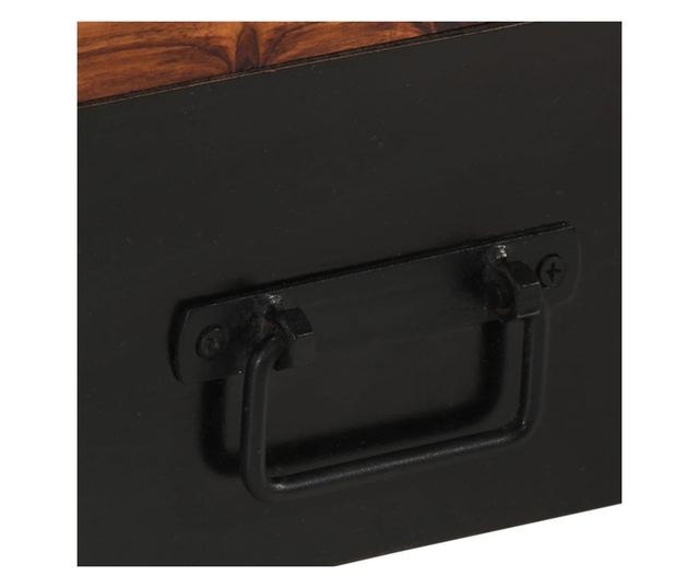 TV komoda, 120x30x40 cm, masivno drvo sheesham