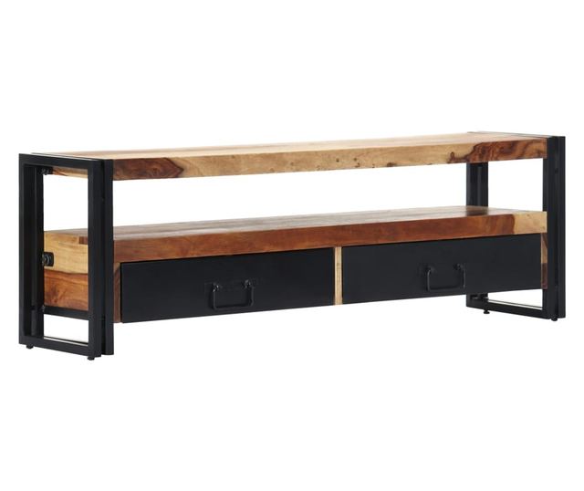 TV komoda, 120x30x40 cm, masivno drvo sheesham