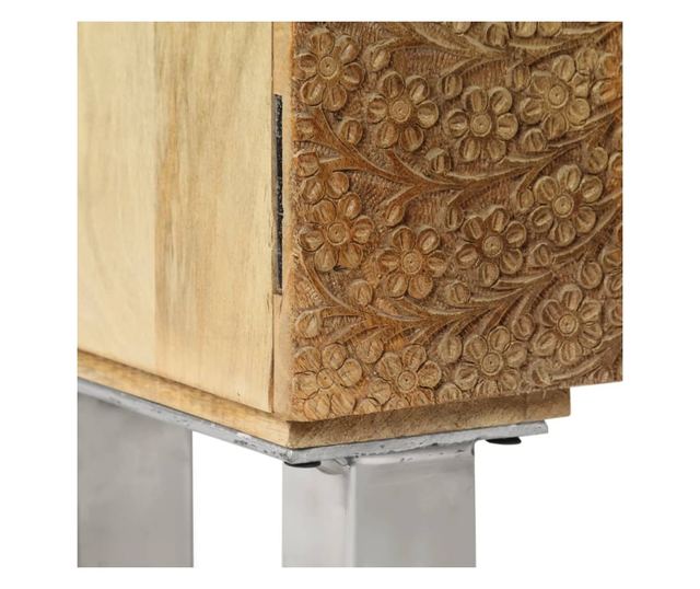 TV komoda, 118x30x45 cm, masivno drvo manga