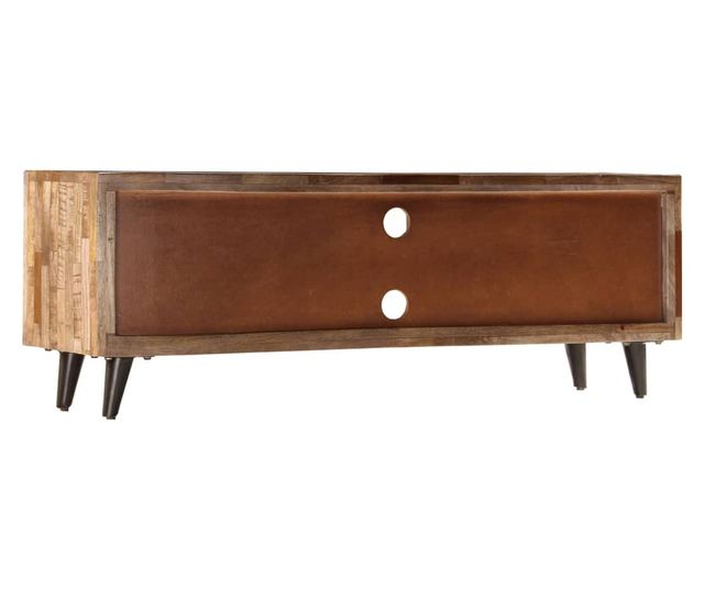 Comodă TV, 118x30x40 cm, lemn masiv de mango