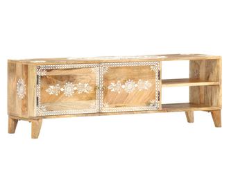 Comodă TV, 120 x 30 x 40 cm, lemn masiv de mango