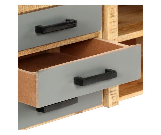 TV komoda, 120 x 30 x 40 cm, masivno drvo manga