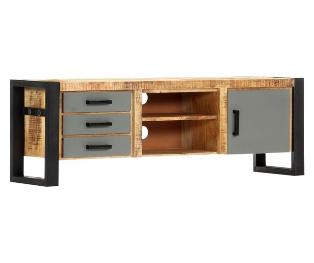 TV komoda, 120 x 30 x 40 cm, masivno drvo manga