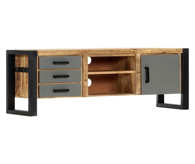 TV komoda, 120 x 30 x 40 cm, masivno drvo manga