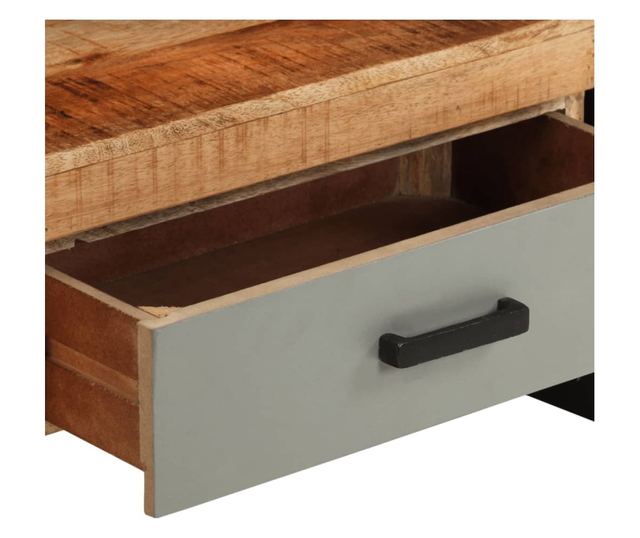 TV komoda, 100 x 30 x 50 cm, masivno drvo manga