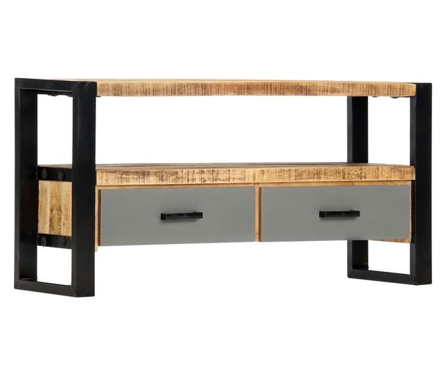 TV komoda, 100 x 30 x 50 cm, masivno drvo manga