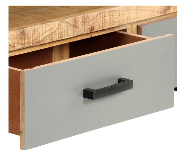 TV komoda, 130 x 30 x 50 cm, masivno drvo manga