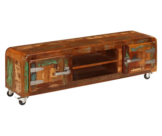 TV komoda, 120 x 30 x 36 cm, reciklirano masivno drvo