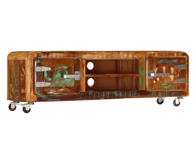 TV komoda, 120 x 30 x 36 cm, reciklirano masivno drvo