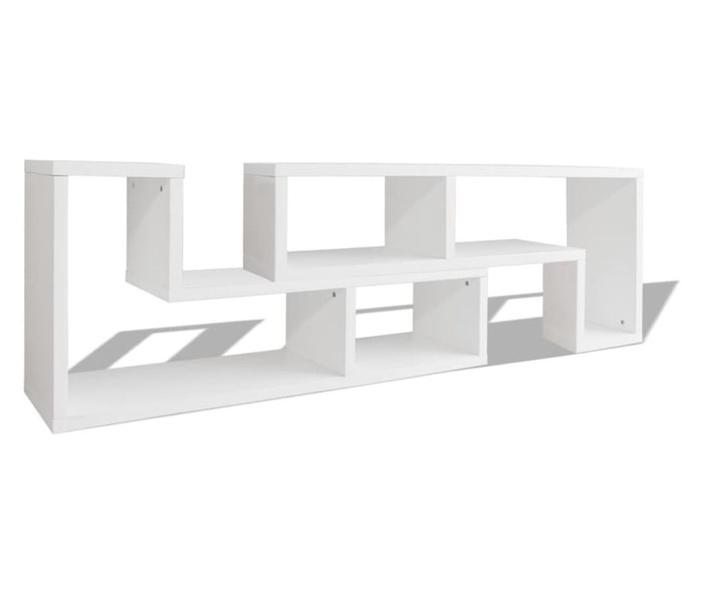 VidaXL Dvostruki TV kabinet L-oblik bijeli - 2