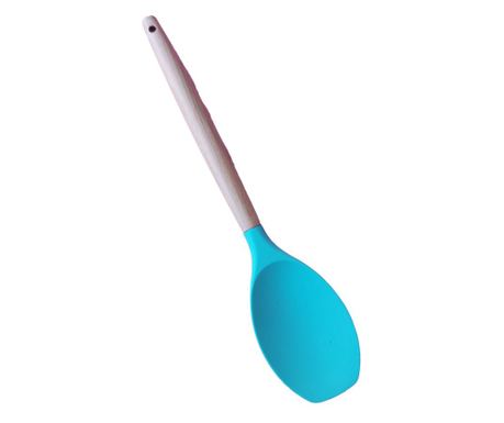 Lingura din lemn cu silicon, 30 cm, 198COF