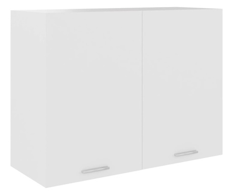 Horní skříňka bílá 80 x 31 x 60 cm dřevotříska