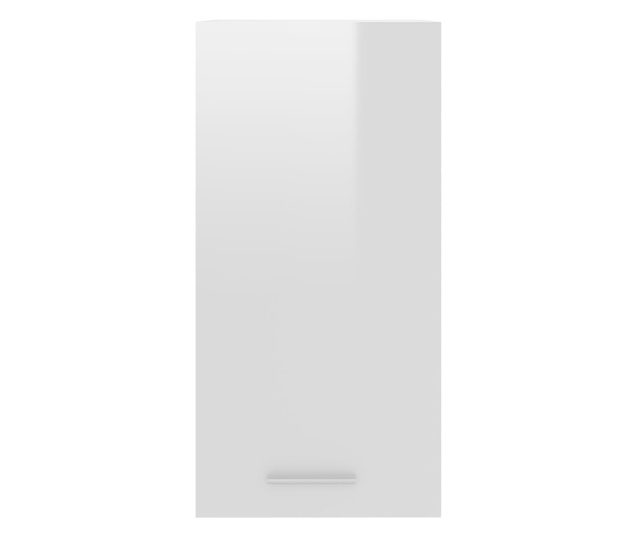 Dulap de bucătărie suspendat alb extralucios 29,5x31x60 cm PAL