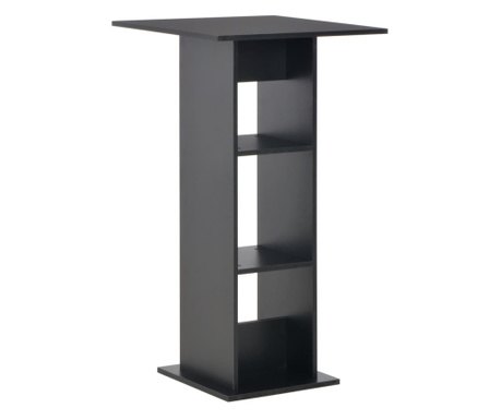 Barska miza 60x60x110 cm črna