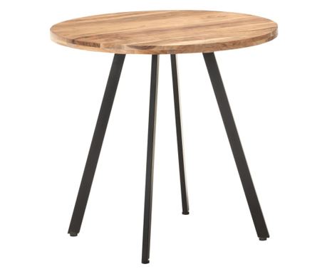 Miza za kuhinjo, 80 cm, masivno akacijevo leso