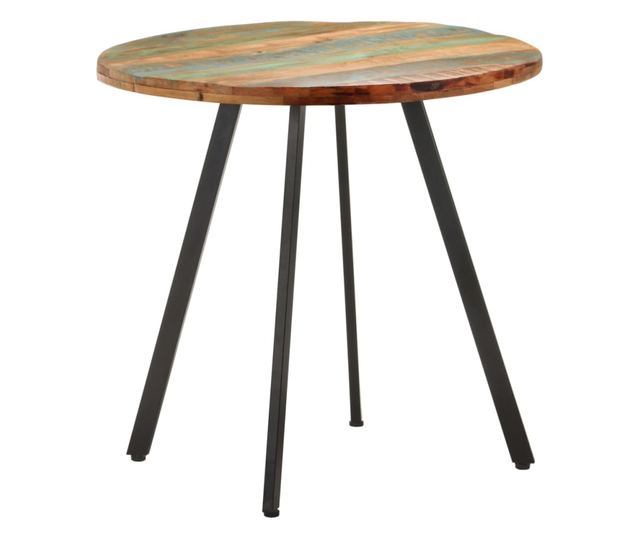 Masă de bucătărie, 80 cm, lemn masiv reciclat