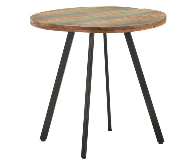 Masă de bucătărie, 80 cm, lemn masiv reciclat