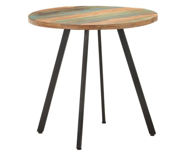 Masă de bucătărie, 80 cm, lemn masiv reciclat