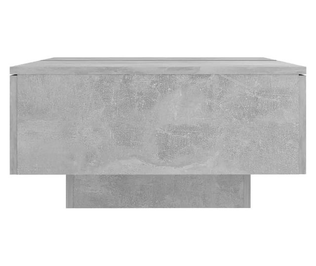 Klubska mizica betonsko siva 90x60x31 cm iverna plošča
