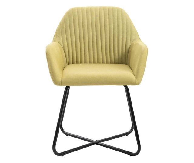 Kuhinjski stoli, 2 kosa, zeleni, tekstil