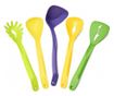 Set ustensile pentru bucatarie, 5 piese, material nylon, multicolor