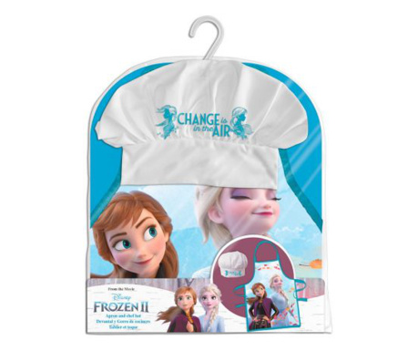Set sort si boneta de bucatarie pentru copii Frozen