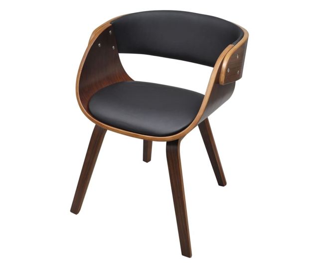 Kuhinjski stol, upognjen les in umetno usnje