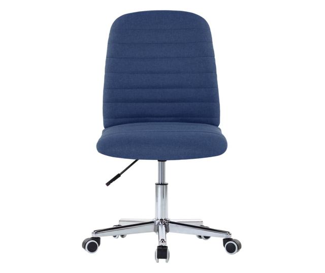 Kuhinjski stoli, 2 kosa, modri, tekstil