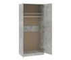 Wardrobe, concrete gray, 90x52x200 cm, chipboard thumbnail 2