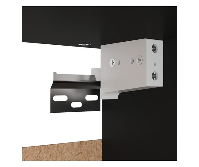 Ormar crni 70 x 32,5 x 35 cm od iverice