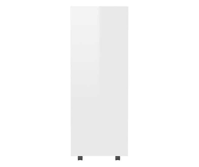 Șifonier, alb extralucios, 80x40x110 cm, PAL