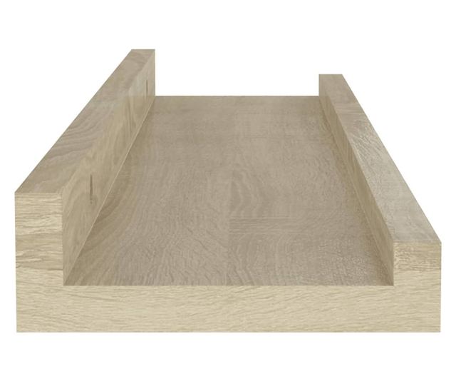 2 db sonoma-tölgy színű fali polc 40 x 9 x 3 cm