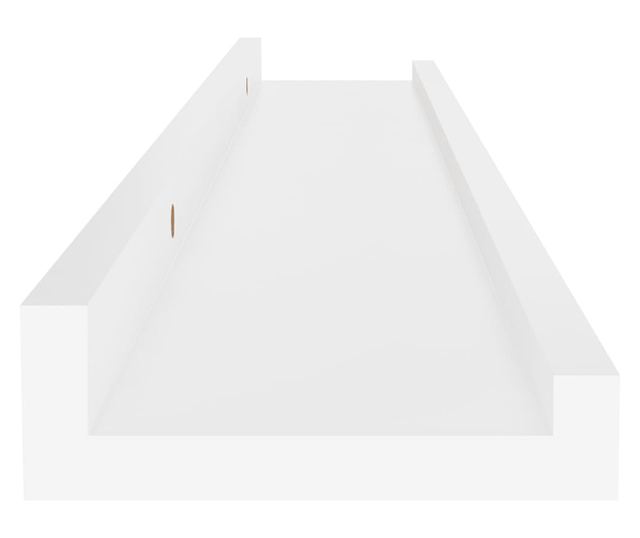 4 db fehér fali polc 60 x 9 x 3 cm