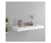 fehér MDF lebegő fali polc 50 x 23 x 3,8 cm