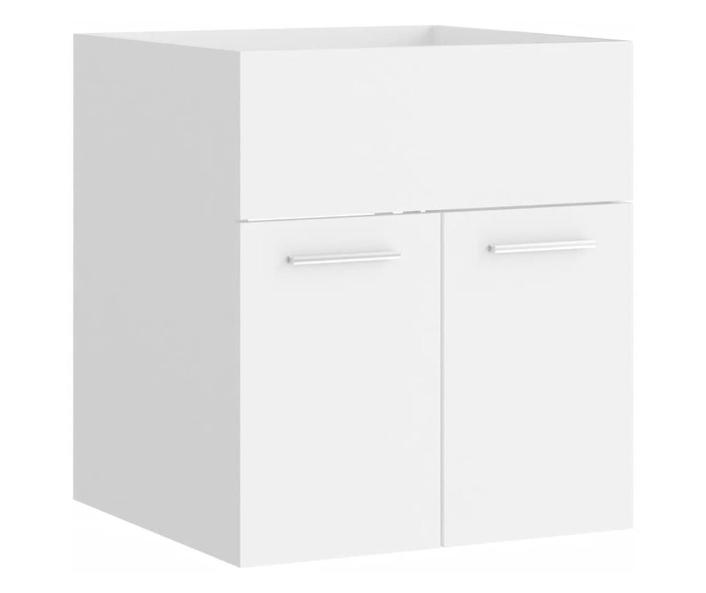Set kupaonskog namještaja, bijeli, iverica - 10
