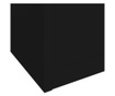 Dulap de birou, negru, 90x40x180 cm, oțel