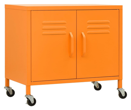 narancssárga acél tárolószekrény 60 x 35 x 49 cm