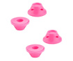 Set 4 bigudiuri SiliconeCurls, din silicon, usor de utilizat, 5x4 cm, roz, Doty