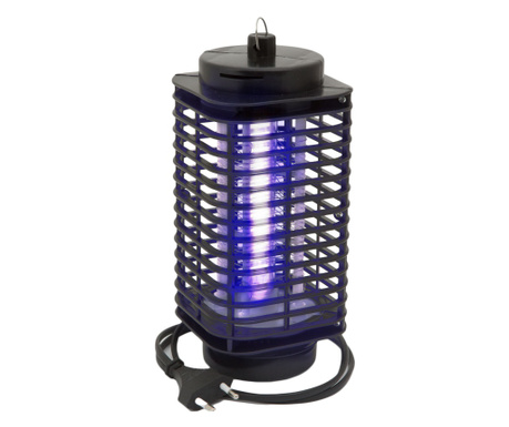 Capcana electronica Lampa UV antiinsecte Lantern Lamp, tip felinar hexagon, eficient, combatere insecte, negru, Doty