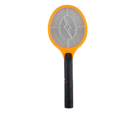 Paleta electrica Bolt Fly pentru tantari si alte insecte, cu baterii, eficienta, 48x19 cm, portocaliu, Doty