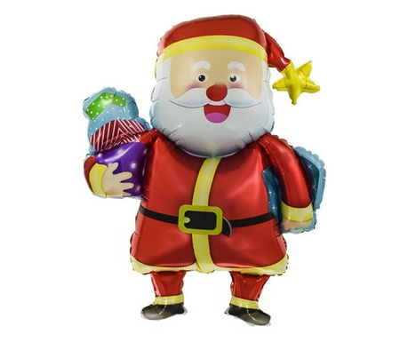 Balon Santa's Gifts, figurina Mos Craciun, 73x94 cm , multicolor, Doty