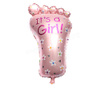 Balon folie pentru petrecere, Baby Pink Feet, roz, 75 cm, Doty