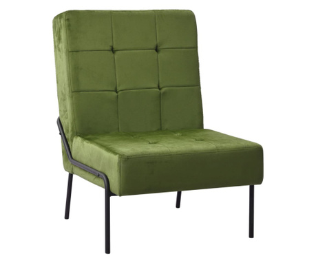 Стол за релаксация, 65x79x87 см, светлозелен, кадифе