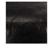 Crna vreća za sjedenje, 60 x 30 cm, prirodna kozja koža