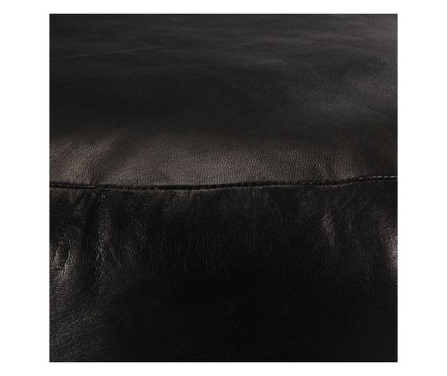 Crna vreća za sjedenje, 60 x 30 cm, prirodna kozja koža