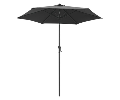 Чадър за слънце, антрацит, 200x211 см, алуминий