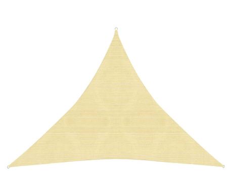 Jedro za zaštitu od sunca 160 g/m² bež 3 x 3 x 3 m HDPE 