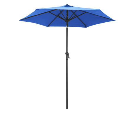 Чадър за слънце, син, 200x211 см, алуминий