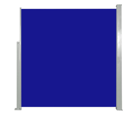 kék behúzható oldalsó napellenző 140 x 300 cm